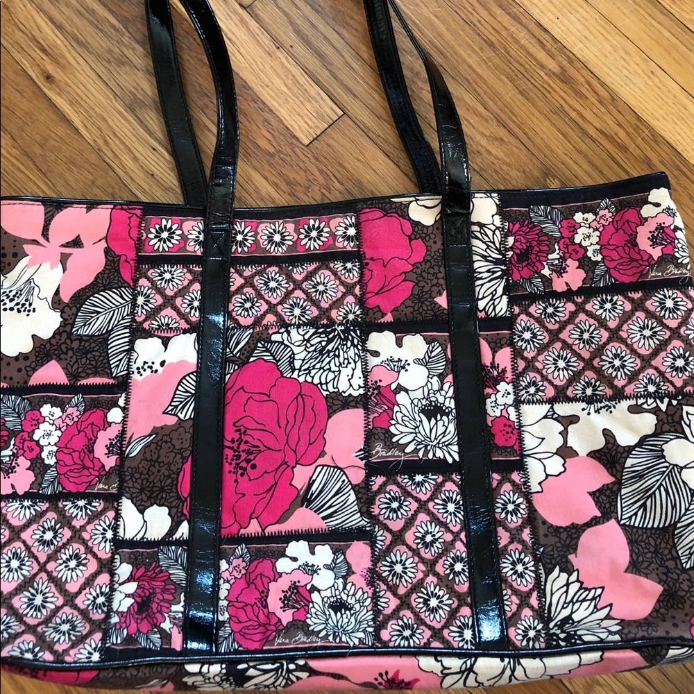 Vera Bradley Work Tote Mocha Rouge